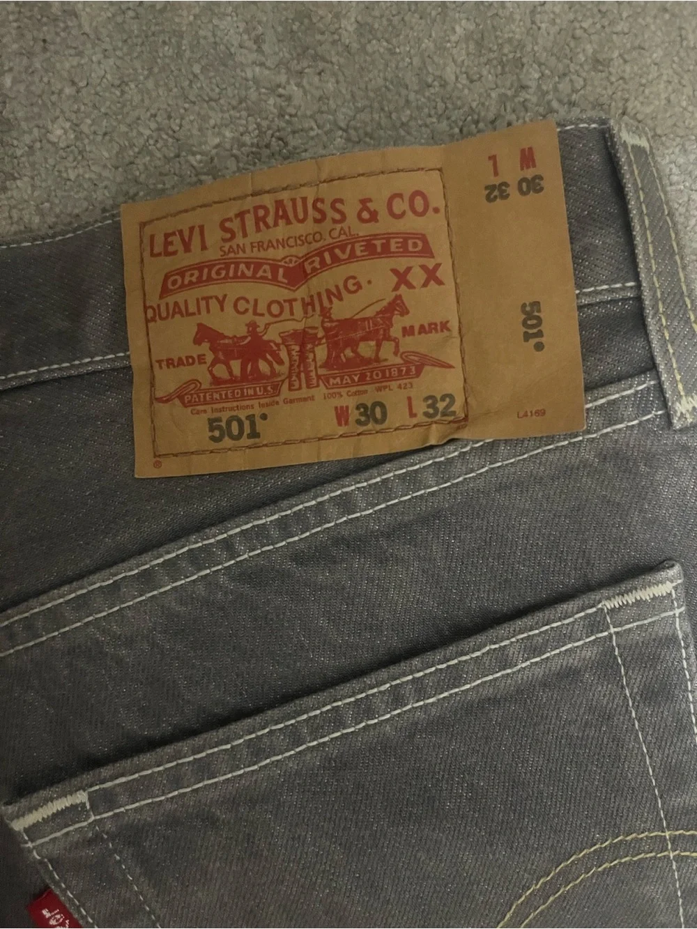 Levi's Men's Straight-Leg Jeans in Dark Gray